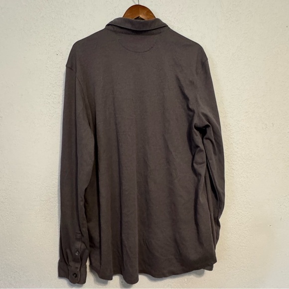 Men's Banana Republic Luxury Tough Gray Long Sleeve Button Down Shirt - Picture 9 of 9